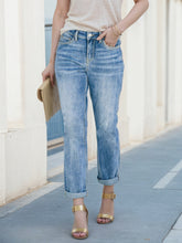 Enormous kart- Womens Denim Straight Fit Jeans with Foldable Leg – Casual & Stylish