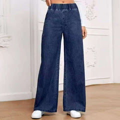 Enormous kart - Blue wide leg denim trousers