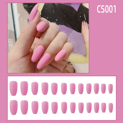 Enormous kart - Almond Shape Press-On Matte Nails for Women | Reusable Solid Color Fake Nails with Salon Finish