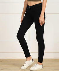 Enormous kart - Womens Cotton Blend Stretchable Mid Rise Jeans