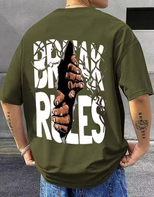 Men T-shirt|Men Printed Round neck T-shirt|Men Graphic print T-shirt|Men Oversize T-shirt
