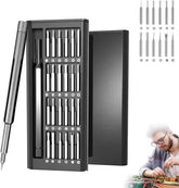 24 in 1 Precision Screwdriver Set, CRV Magnetic Driver Bits Storage Box, Mini Professional Repair Tools for Electronics