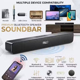 PORTABLE HOME TV Speaker Dynamic Thunder Sound 2400mAh Battery 10W Bluetooth Sound (Black, Stereo Channel)