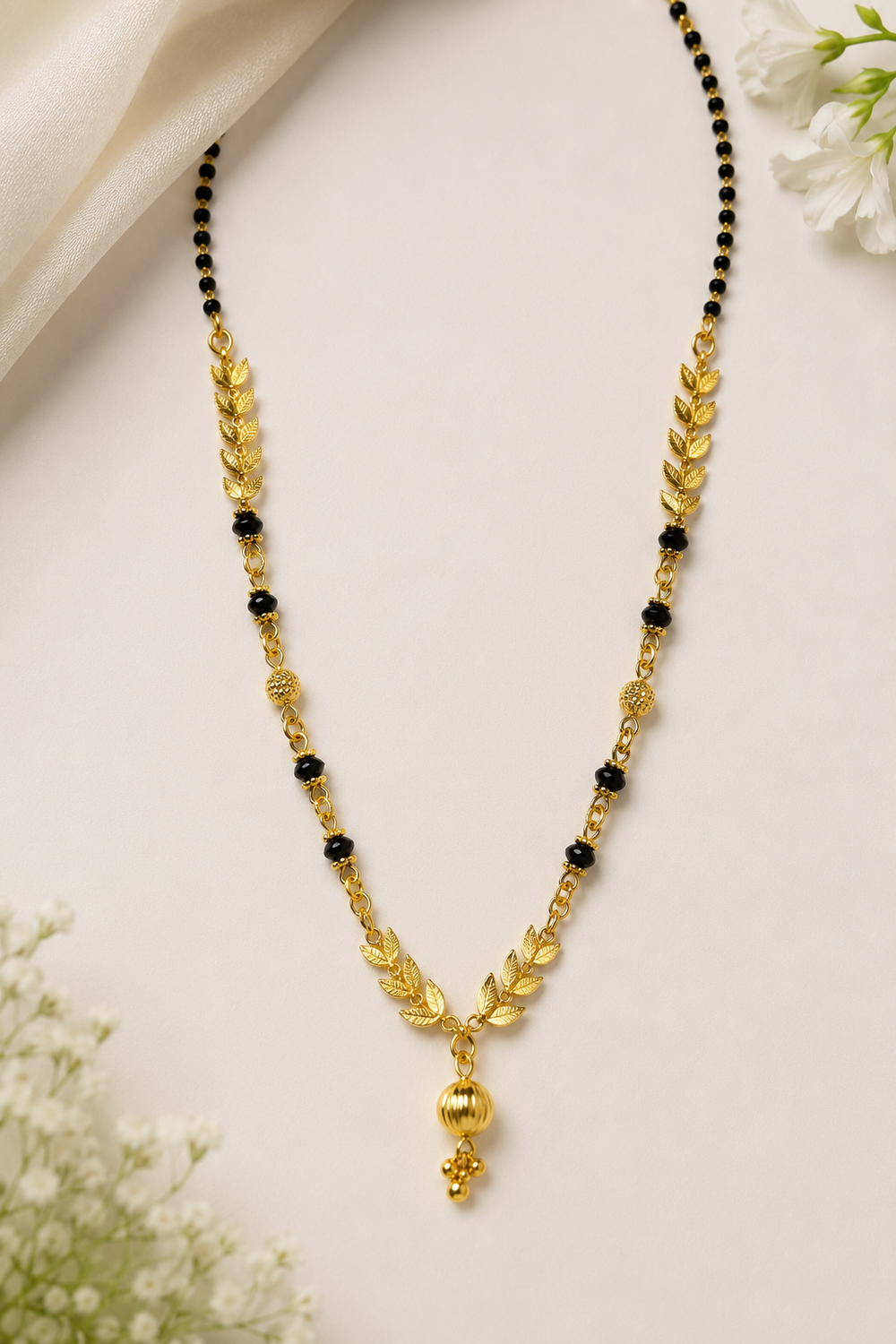 Elegant Gold color Artificial Mangalsutra Necklace for Women