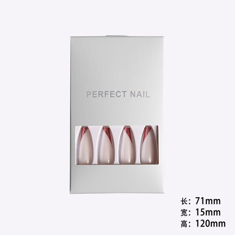 Enormous kart - Long Lasting Coffin Shape Fake Nails | Reusable Press-On Acrylic Nails for Women