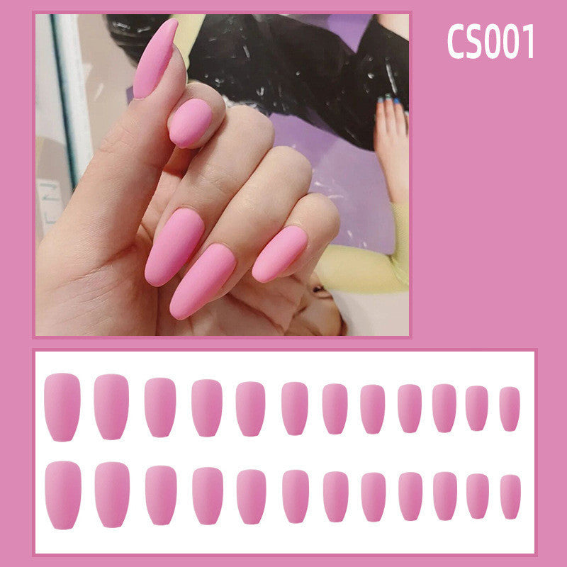 Enormous kart - Almond Shape Press-On Matte Nails for Women | Reusable Solid Color Fake Nails with Salon Finish