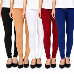 Women's Cotton Stretchable Churidar Leggings