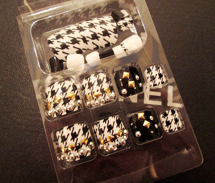 Enormous kart - Pro Artificial Acrylic Toe Nails – 24pcs Reusable Toe Nail Patch Set for Salon-Style Pedicure