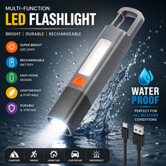 Professional LED Inspection Light with Magnetic Base & Hook – Rechargeable Torch