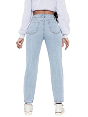 Enormous Kart – Relaxed Straight Fit Denim Pants for Women