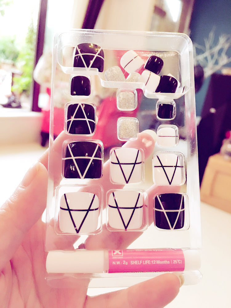 Enormous kart - Pro Artificial Acrylic Toe Nails – 24pcs Reusable Toe Nail Patch Set for Salon-Style Pedicure