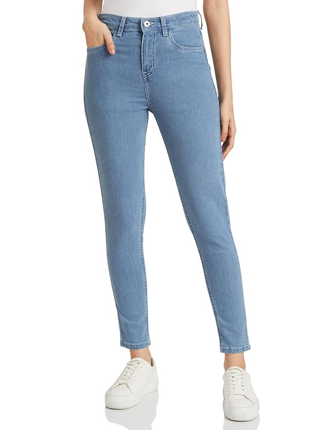 Enormous kart - Comfortable Dark Blue Skinny Fit Denim For Women