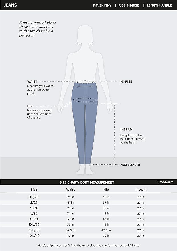 Enormous kart - Comfortable Dark Blue Skinny Fit Denim For Women