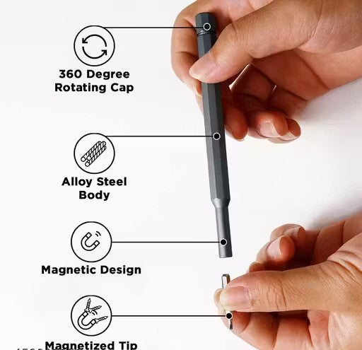 24 in 1 Precision Screwdriver Set, CRV Magnetic Driver Bits Storage Box, Mini Professional Repair Tools for Electronics