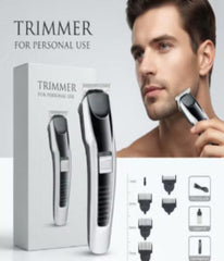 Rechargeable Trimmer for MEN/WOMEN Fully Waterproof Trimmer |BAAL KATNE KI MACHINE| 60 min Runtime 5 Length Settings (Grey, Black)