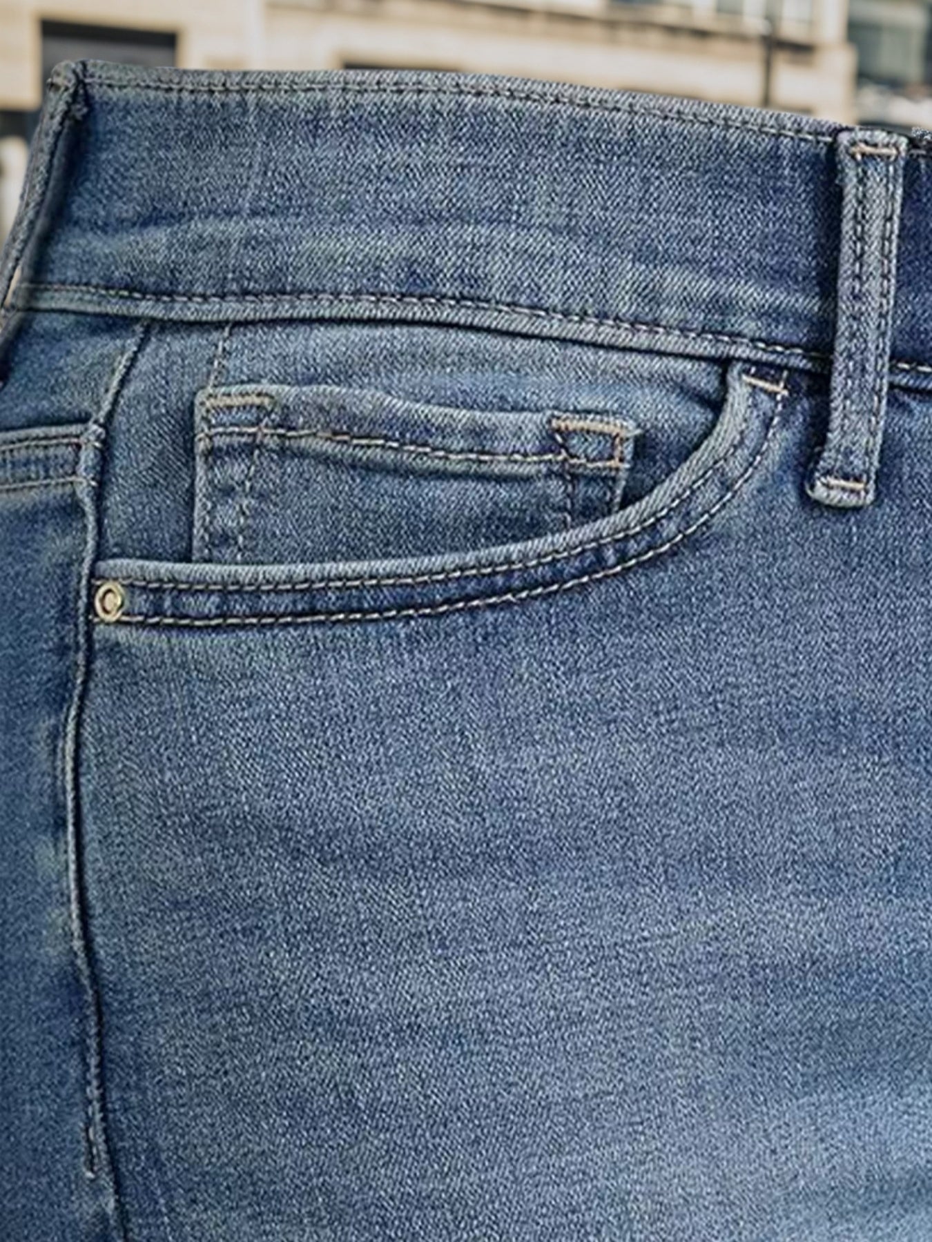 Enormous Kart – Everyday Wear Blue Straight Fit Denim for Women