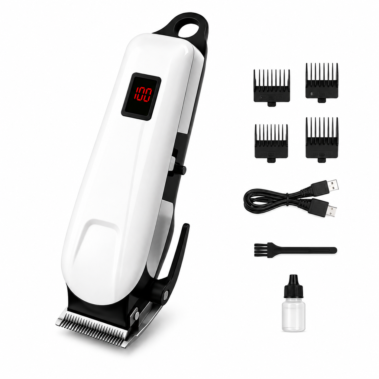 Hair Clipper Cordless Trimmer for Men With Guide