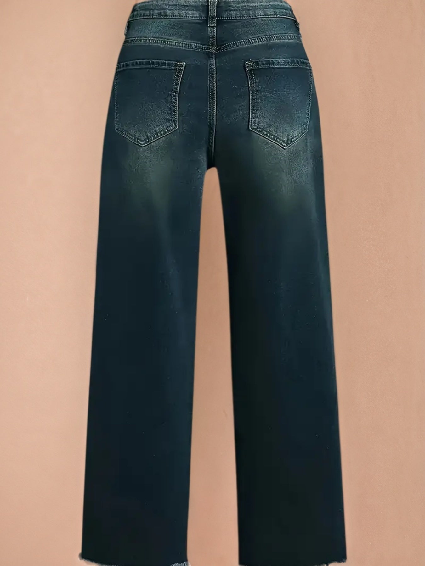 Enormous kart - Womens Mid Rise Wide Leg Jeans – Trendy Relaxed Fit Denim