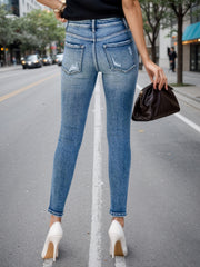 Enormous kart - Womens Ankle Length Skin Fit Jeans – Stylish Stretch Slim Fit Denim