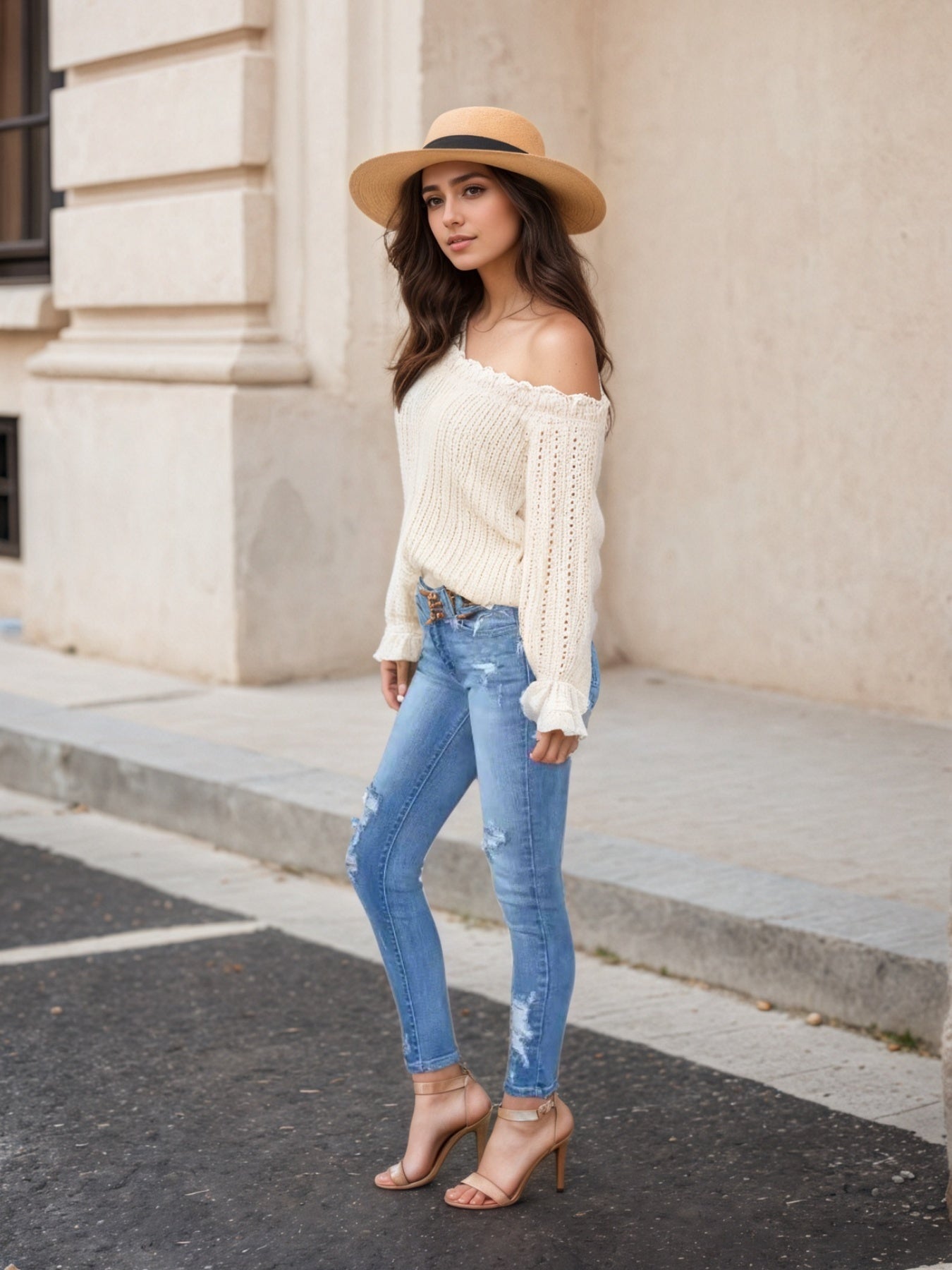 Enormous Kart – Cool Girl Slim Fit Distressed Denim for Women