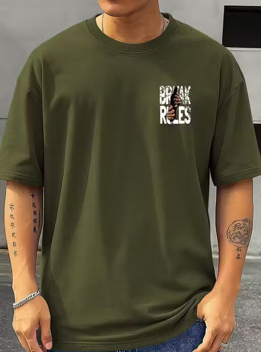 Men T-shirt|Men Printed Round neck T-shirt|Men Graphic print T-shirt|Men Oversize T-shirt