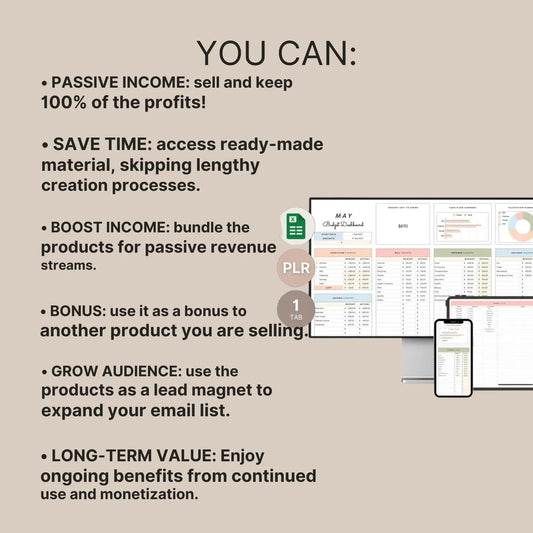 Budget Spreadsheet, Templates, Google Sheets, Private Label Rights, Excel Annual Budget Planner