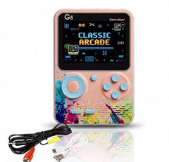 G 5 Handheld Game Console with 500 Built-in Retro Games | 3.648-Inch HD Color Screen | Rechargeable Portable Game Player for Kids & Adults (ANY COLOUR AVAILABLE)