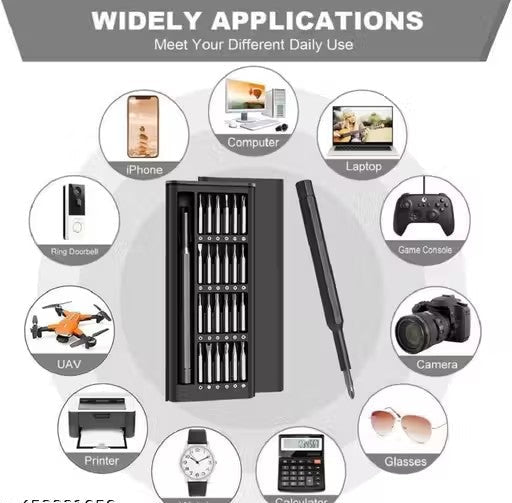 24 in 1 Precision Screwdriver Set, CRV Magnetic Driver Bits Storage Box, Mini Professional Repair Tools for Electronics